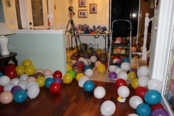 Balloons in Foyer