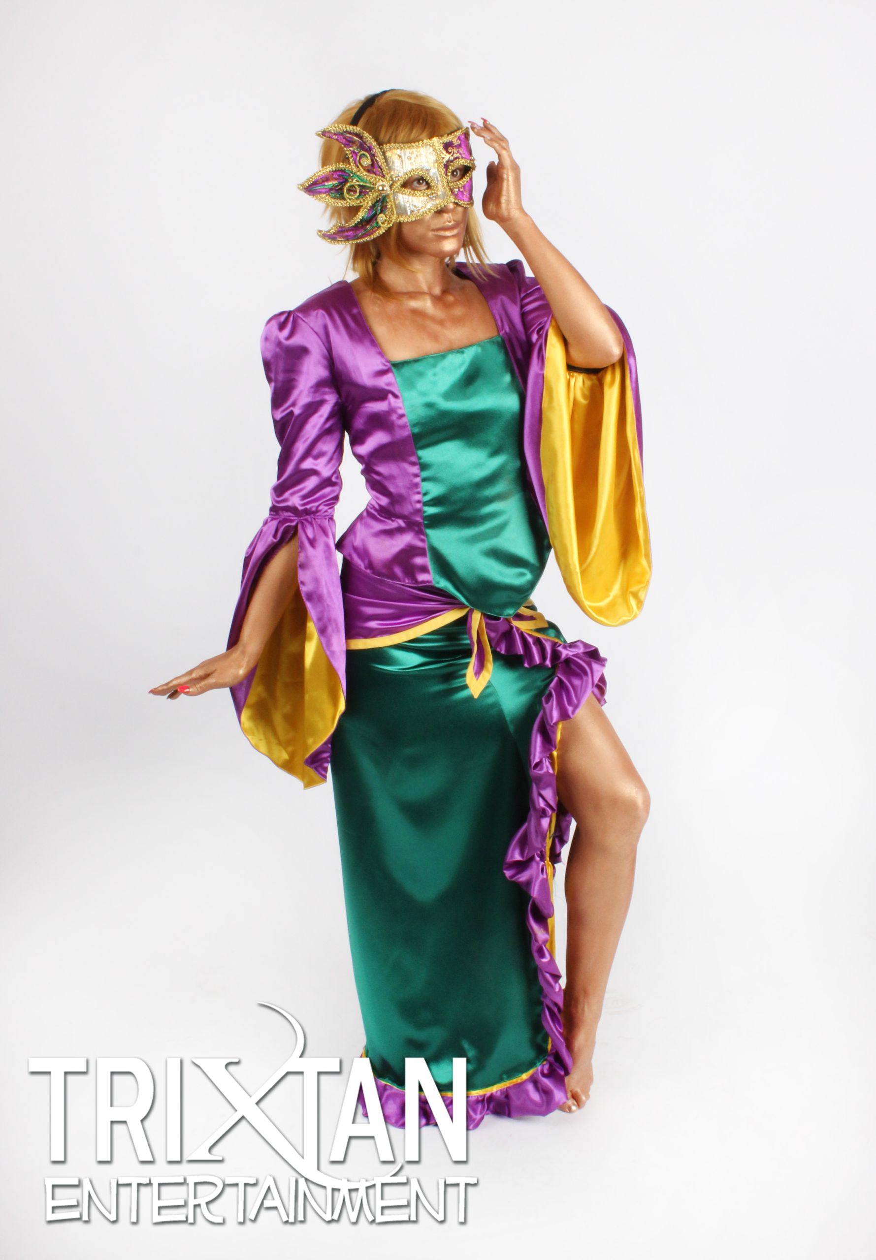 Colorful, Mardi Gras, Living Statue