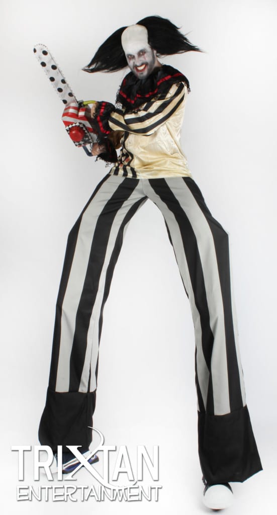 Stilt Walker Creepy Clown TriXtan Entertainment inc.