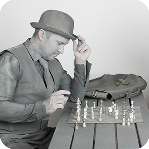 How to Incorporate Living Statues – Chess Player